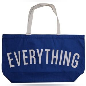 “Everything” Extra Large Canvas Tote